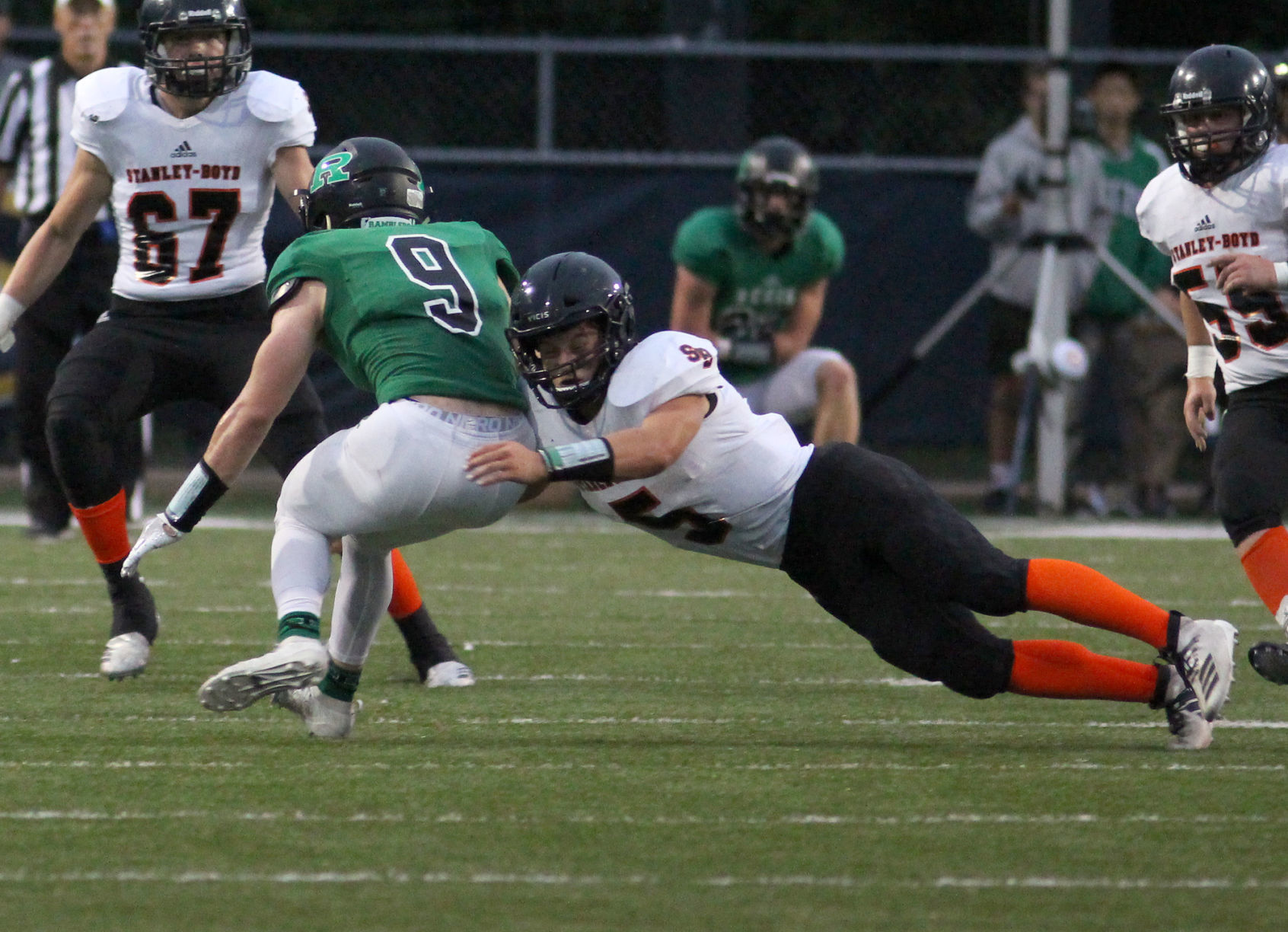 Stanley-Boyd football at Eau Claire Regis 9-5-19